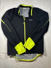 GORE BIKE WEAR Mens GORE-TEX Active Jacket Size XL Black Neon