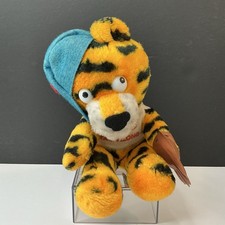 Sambo's Tag-Along Tiger 7" Plush Baseball Hat Glove Dakin 1978 Korea Stuffed Toy