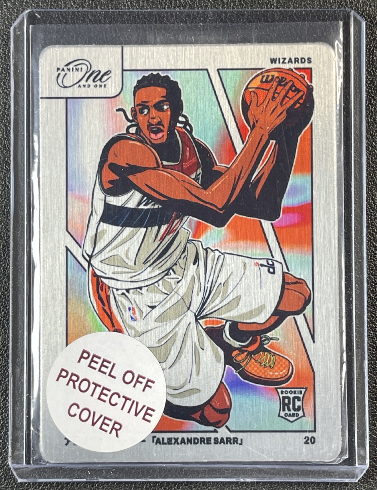 ALEXANDRE SARR 2024-25 PANINI ONE AND ONE #20 MANGA ROOKIE RC WIZARDS SP