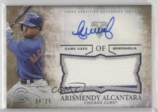 2015 Triple Threads Unity Jumbo Relics Gold 24/25 Arismendy Alcantara Auto 0af