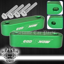 For Integra Civic CRX RSX S2000 JDM 22mm Heat Hood Risers Spacers Green + Screws