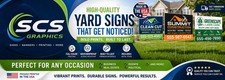 50- 18x24 Outdoor Durable, Custom Full Color Yard Signs Double Sided w/H Stakes