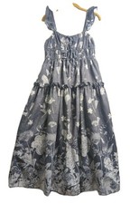 En Saison Sydney Midi Dress Tiered Flutter Sleeve Floral Cottage Core Stretch L