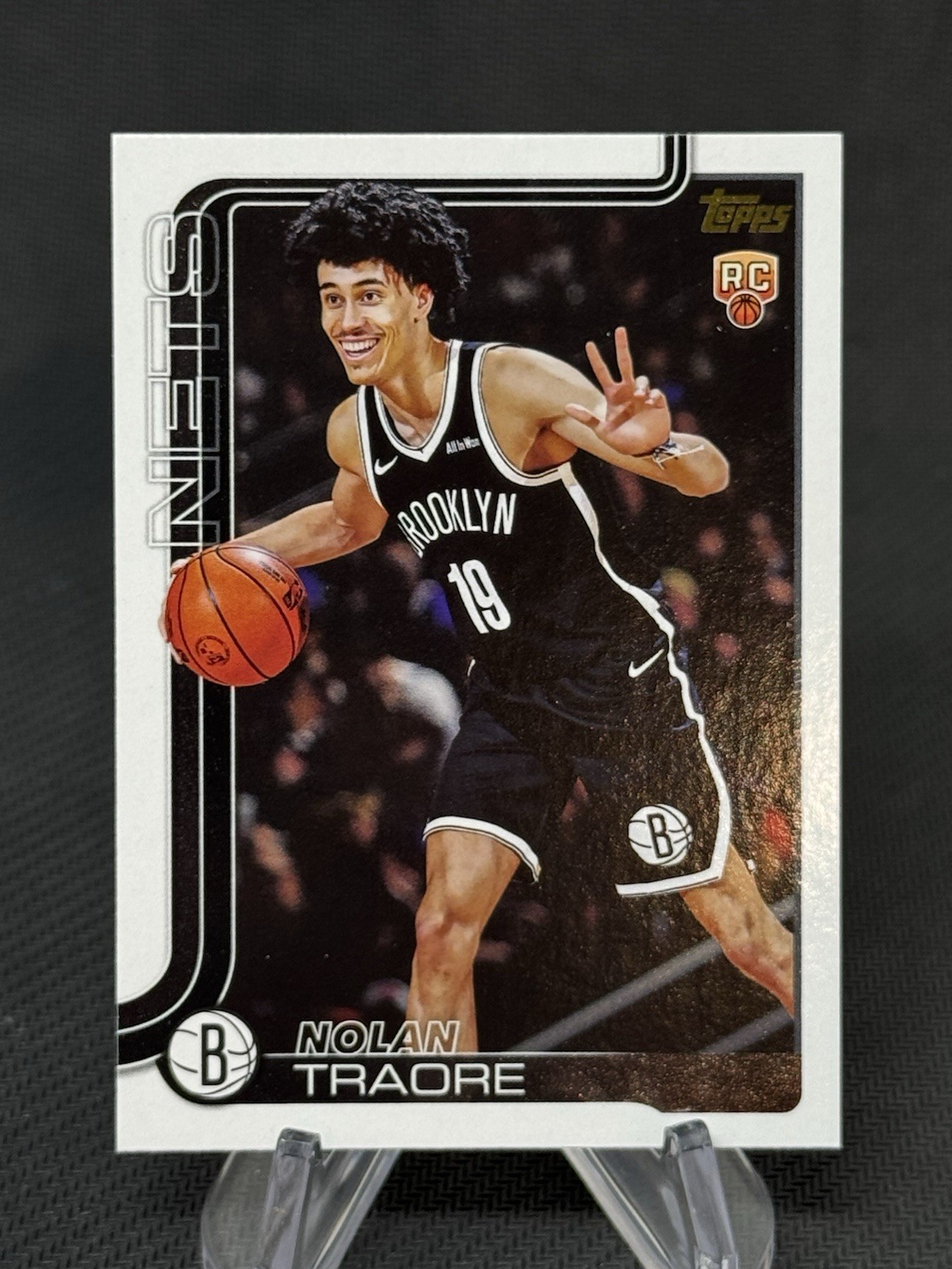 2025-26 Topps Nolan Traore Rookie Golden Mirror Image Variation SSP Nets RC #219