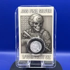 1/10th oz Fine Silver Round Tactical Skeleton .999 Fine Silver Coin