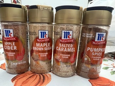 McCormick Limited Edition Fall Finishing Sugars set of 4 2025 NEW fall flavors