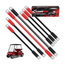7 PCS Golf Cart Heavy Duty Battery Cables for Club Car DS 1994-UP, 36 48 Volt...