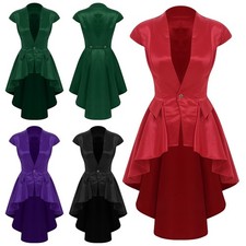 Damen Clubwear Cosplay Mantel Rave Kostüm Karneval Uniform Victorian Jacket