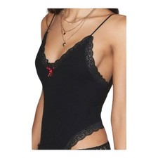 Urban Outfitters Out From Under Lace Trim Bodysuit Womens Size Small