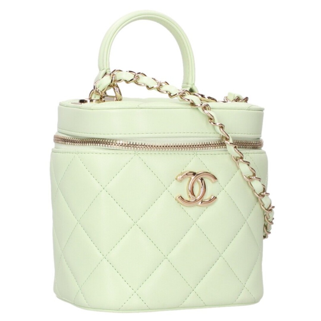 Chanel Trendy CC Vanity Random Number G Hardware Matelasse Lambskin Chain Used 2 image 2