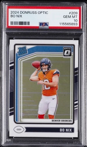 2024 PANINI DONRUSS OPTIC #209 BO NIX PSA 10