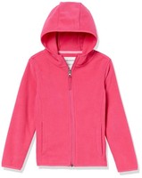 MäDchen Fleecejacke Kapuze ReißVerschluss Dunkelrosa 4 Jahre Amazon Essentials