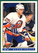 David Volek - 1993-94 Topps Premier #371 - New York Islanders Hockey Card