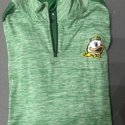NCAA Oregon Ducks 1/4 zip Pullover Green NWOT green super soft Size Medium
