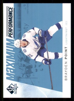 2024-25 SP Authentic Maximum Performance Blue Brayden Point Tampa Bay Lightning