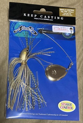 NORIES SINGLE CONTROL Spinnerbait 22g LIVE GOLD AYU Color 3/0 Hook