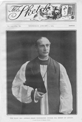 ARTHUR FOLEY WINNINGTON Bischof von London - antiker Druck 1902