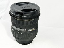 Nikon Fit ~ Sigma 10-20mm F4-5.6 Auto Focus Wide Angle Lens Clear Optics Superb