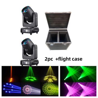 2pc/lot 295W sharpy beam light 14R moving head light +prism+gobo+RGB led+cases