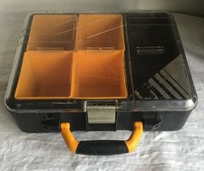 JCB Site System Clear Organiser, 4 Bins, Hardware and Tool Storage / Toolbox.