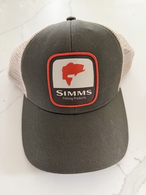 Simms Trucker Fish Logo Patch Hat