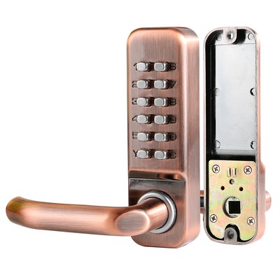 Mechanical Smart Digital Push Button Door Lock Home Keypad Keyless Code Passw CB