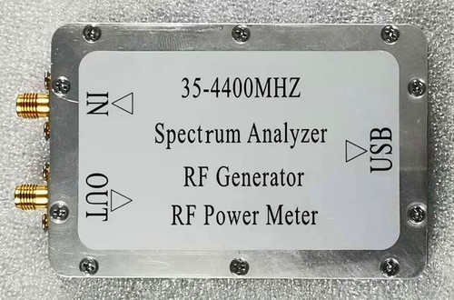 USB Simple Spectrum Analyzer 35-4400MHz RF Signal Generator RF Power Meter - Picture 1 of 6
