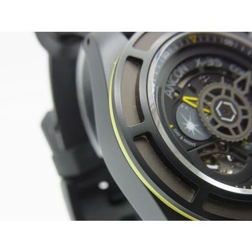 ANCON X-35 Concept 2 X-35C203 自动黑色表盘橡胶男士腕表 — 第 4/4 张图片
