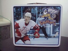 Justin Abdelkader AUTOGRAPHED GRAND RAPIDS GRIFFINS LUNCHBOX SIGNED AUTO