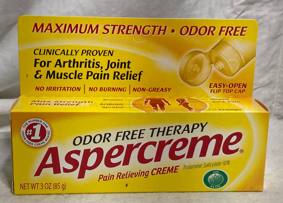 Crema aliviante con aloe Aspercreme Max Strength 3 oz 1 pieza de colección