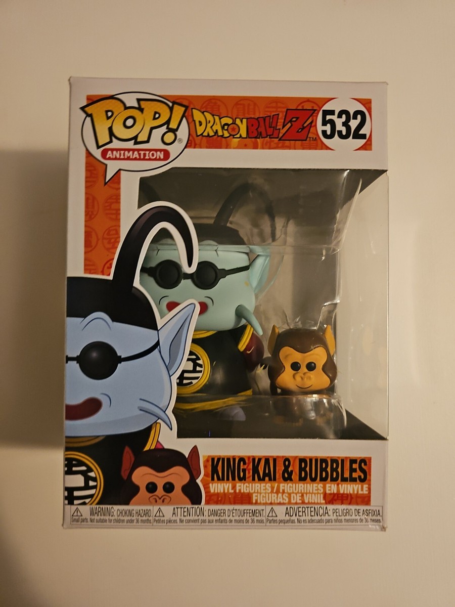 Vaulted Funko Pop! Animation Dragonball Z KING KAI & BUBBLES Vinyl