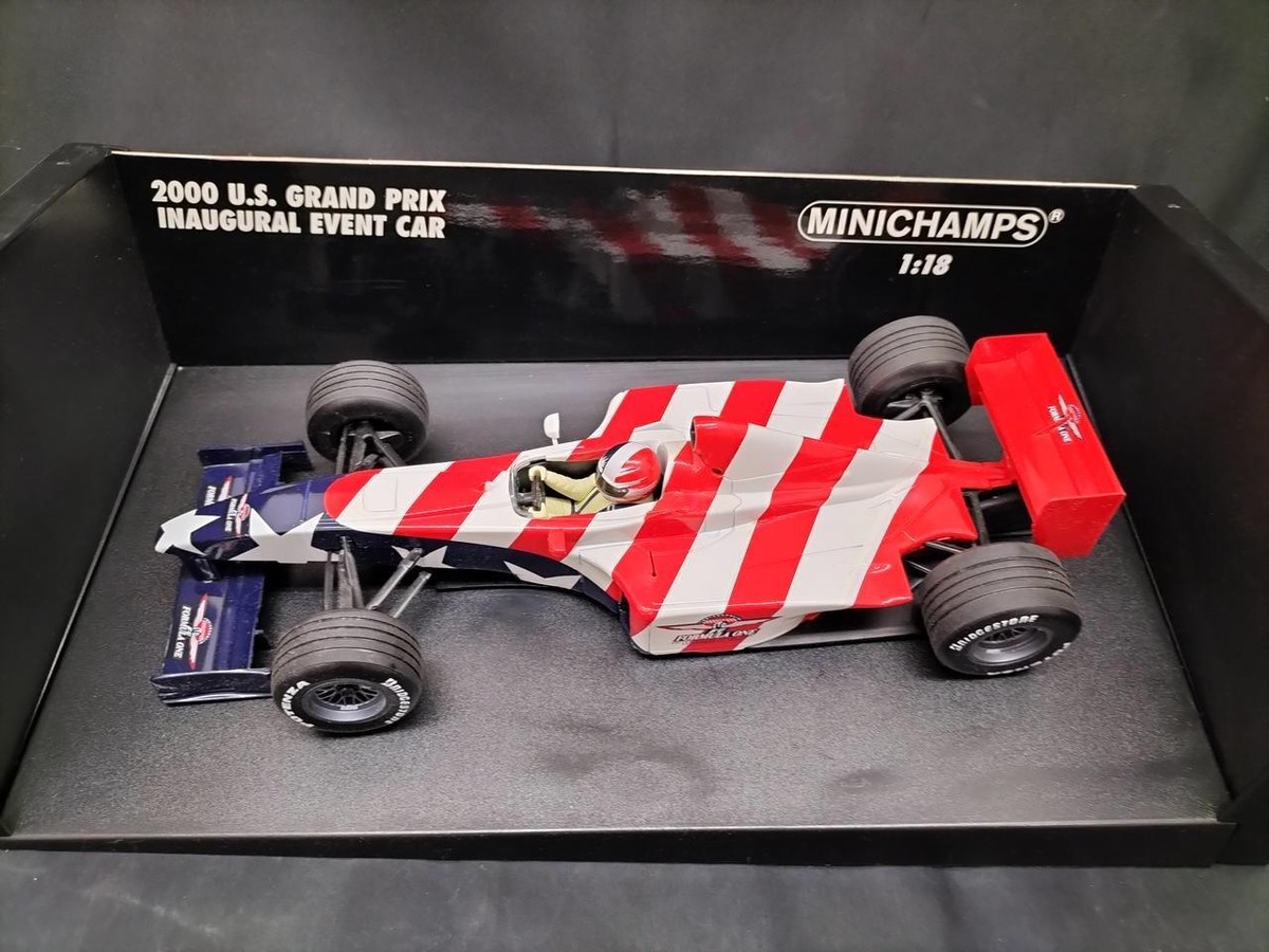 ミニチャンプス製 2000年F1アメリカグランプリ アメリカGPイベントカー MINICHAMPS Minicar 1/18 F1 U.S GRAND PRIX 2000 IMS Event Car