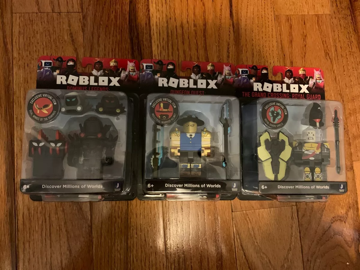 Sealed Roblox Figure Lot With Codes Dominus Legend, Guardian Armor