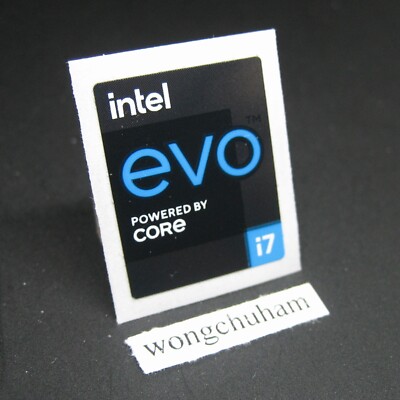 PC Notebook Sticker - intel evo CORE i7 sticker 18mm x 23mm #202211231536