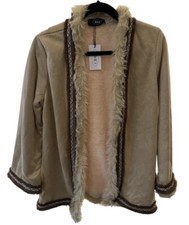 NWT Brown Cider Womens Jacket Size Medium  With Fur