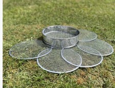 Stainless Steel Garden Potting Bonsai Compost Soil Sieve with 5 Filters