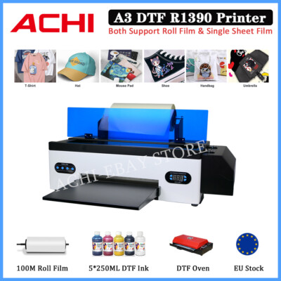 A3 Epson 1390 DTF Printer Direct to Film T-shirt Printing Machine With Oven Ink