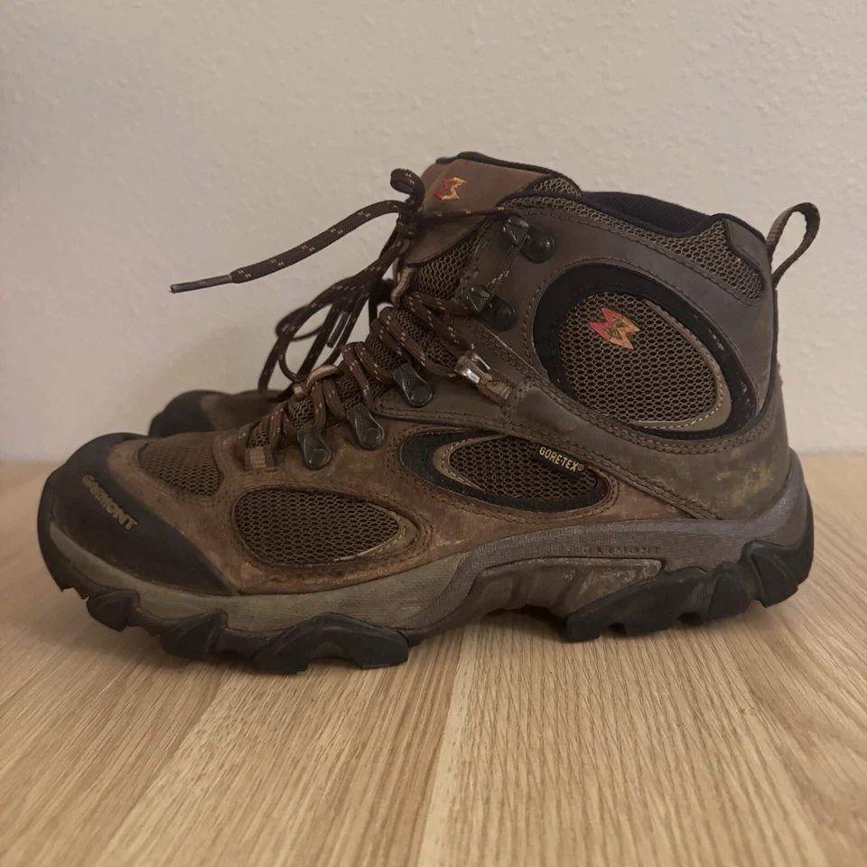 Garmont Hiking Boots Mens Size 9.5 GTX Gore-Tex Brown Vibram Lightweight Outdoor - Image 2 of 4