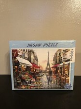 1000 Pieces Jigsaw Puzzle Paris Street Eiffel Tower Flowers Puzzle