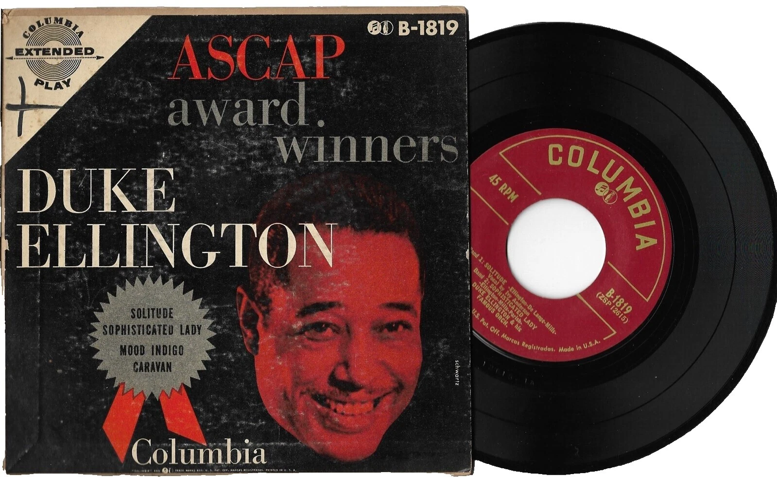 Duke Ellington Very Good Plus (VG +) Sleeve Single Vinyl Records