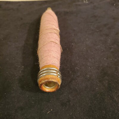 Vintage Wooden Yarn Thread Wool Spool Spindle Bobbin Wood Loom (Drawer 20)