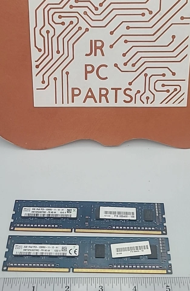 Hynix 4GB (2GB X 2) DIMM 1600 MHz DDR3 Memory (HMT325U6CFR8C-PB) 12800U 11-12-A1 - Image 4 of 4