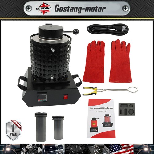 1+3 KG Metal Melting Furnace Forge Kit For Melt Scrap Electric Melting Furnace