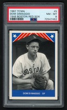 1987 TCMA DOM DiMAGGIO #5 1946 BOSTON RED SOX PSA 8 NEAR MNT-MINT