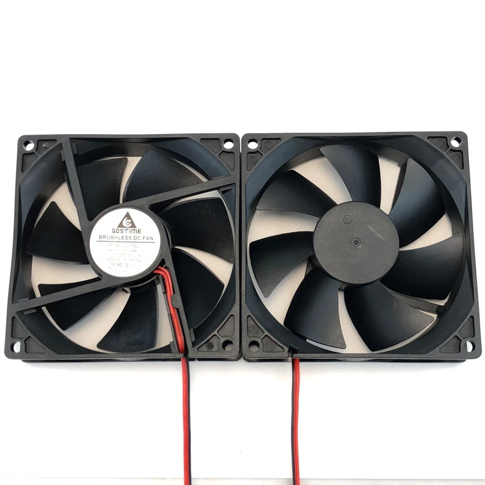 GDSTIME 92mm 9225 12v DC Cooling Fan Computer Case 2-Pin 92mmx92mmx25mm 4-Pack - Image 4 of 4