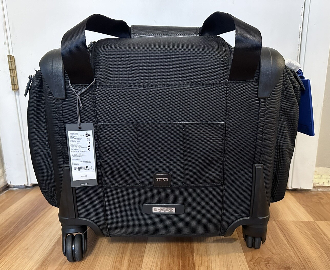 Tumi Alpha 2 Four (4) Wheeled Compact Duffel Black 742315460963 eBay