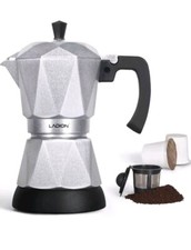 Ladion Single Serve Coffee Maker K Cups & Gound Coffee Electric Espresso Maker 
