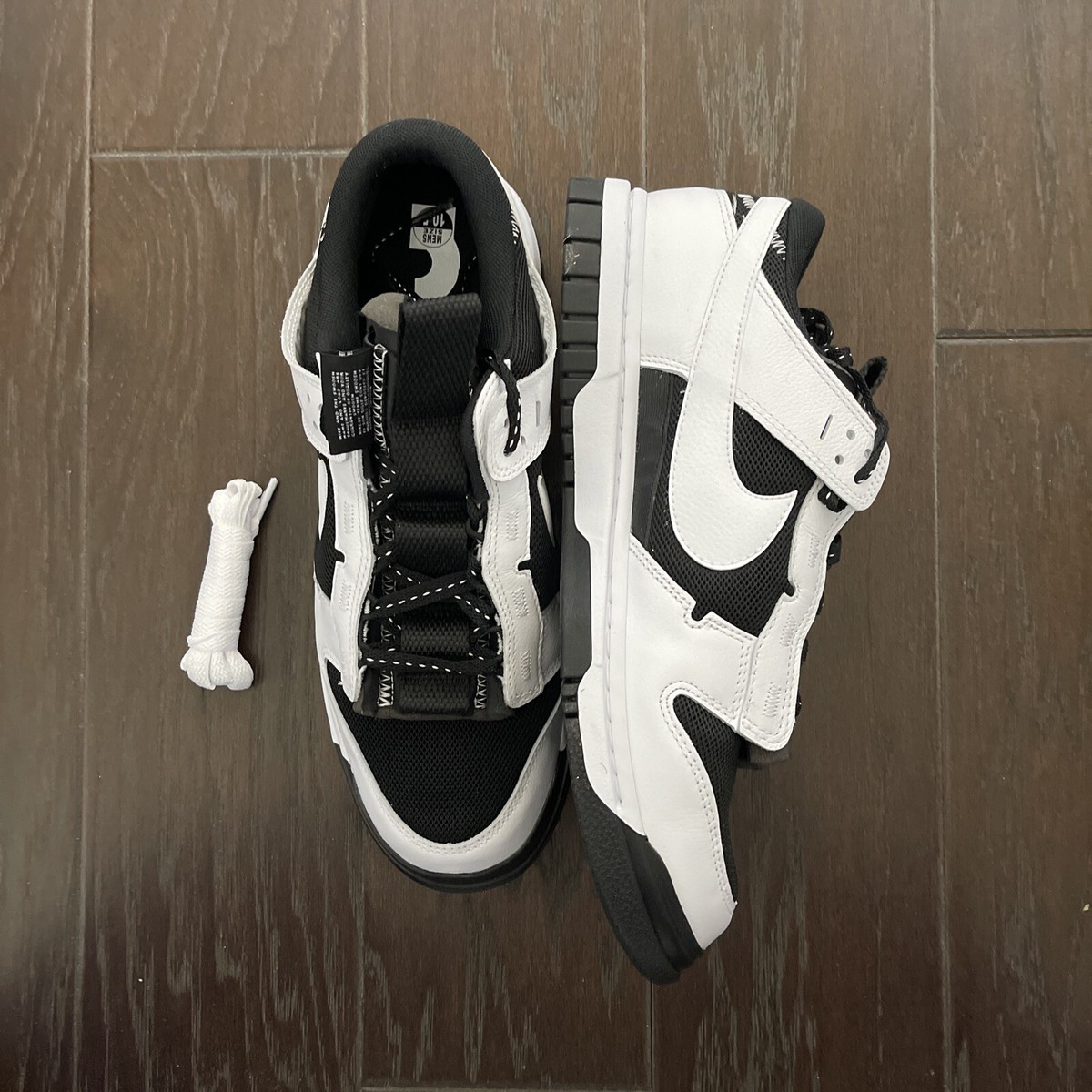 Size 10.5 - Nike Air Dunk Jumbo Reverse Panda Oreo Black & White