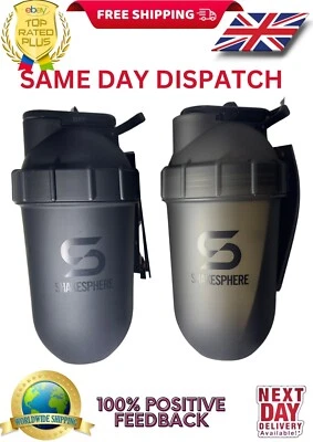 SHAKESPHERE TUMBLER PROTEIN SHAKER FLASCHE, FROSTED BLACK BPA FREI 700ML NEU!!!