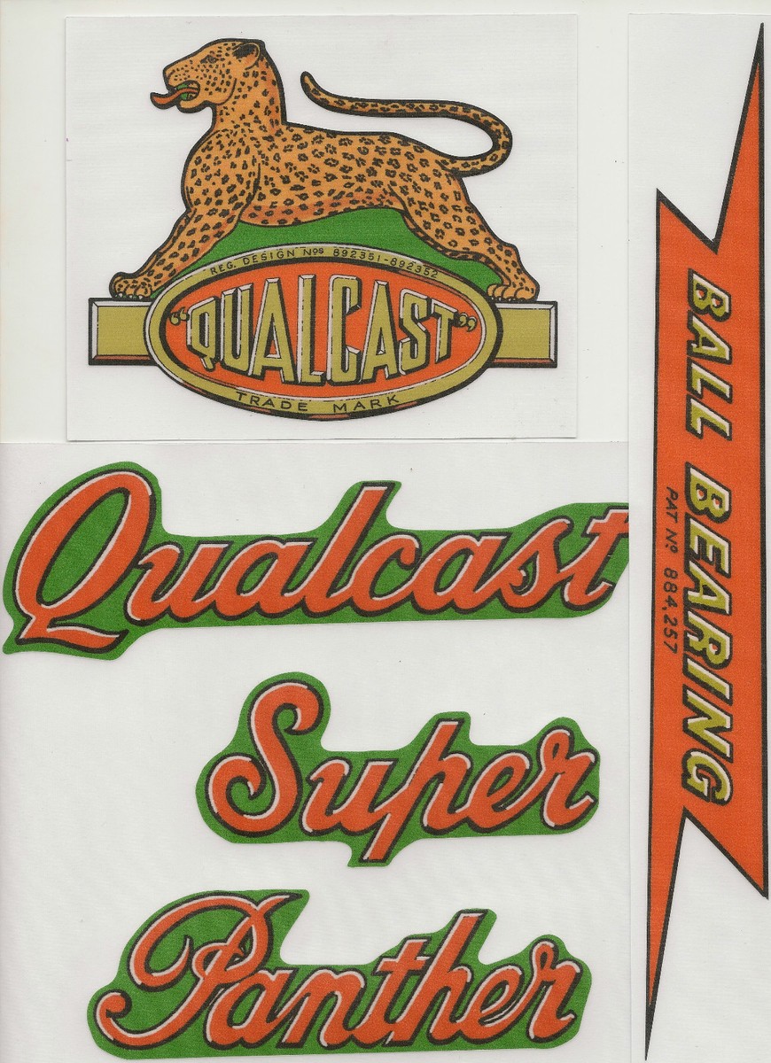 Qualcast Super Panther Vintage Mower Repro Decals Australia